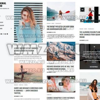 Minimal Grid - Адаптивный Шаблон WordPress
