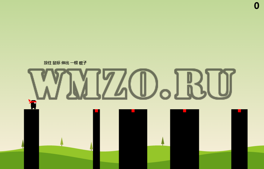 HTML5 игра Ниньзя с шестом