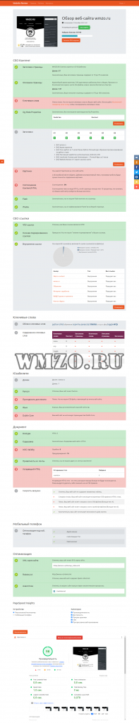 Website Review 4.7 скрипт анализа сайта