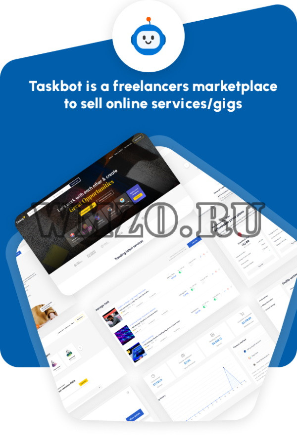 Taskbot v5.3 NULLED - плагин WordPress для торговой площадки фрилансеров