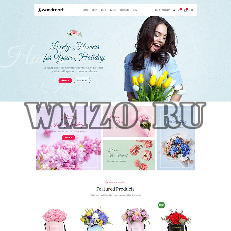 WoodMart v7.2.1 NULLED - шаблон интернет-магазина WordPress