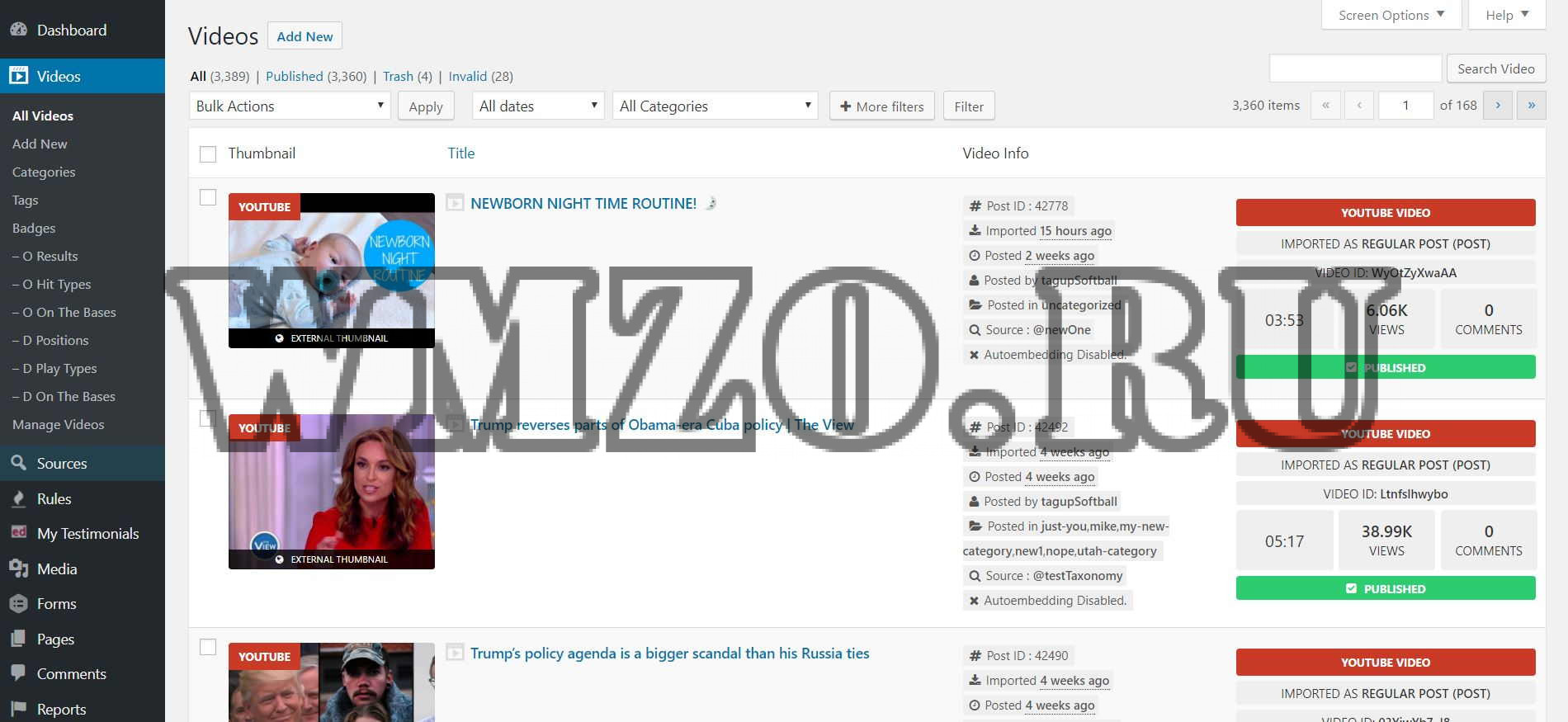WordPress Video Robot v1.17.0 NULLED - видеопортал на WordPress