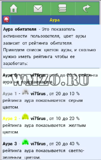 Аура пользователя - Модуль dcms social