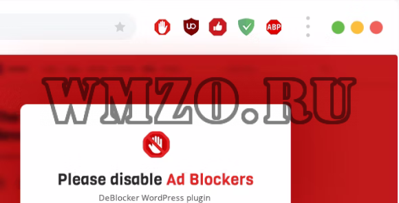 DeBlocker v3.1.7 NULLED - детектор AdBlock для WordPress
