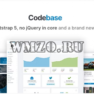 Codebase v5.1 - шаблон админ панели Bootstrap 5