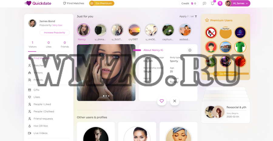 Скрипт сайта знакомств QuickDate v1.4.2 NULLED