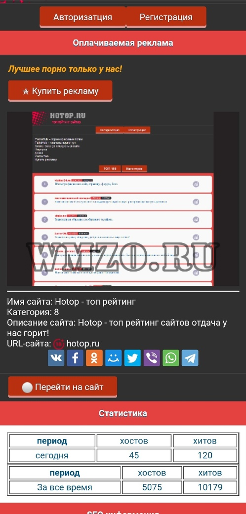 Топ рейтинг сайтов Hotop